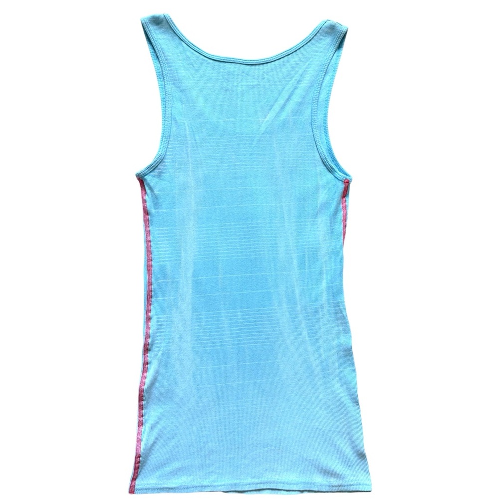 Sinful Woman’s Large Light Blue Patriotic Rhinestone Tank Top - Picture 4 of 5